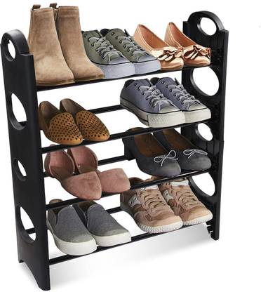 TNT Multipurpose Foldable Kaan Shoe Rack Cabinet Organizer Steel, Plastic Wall Shelf