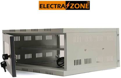 ELECTRA ZONE 4U DVR Rack/CCTV Rack/NVR Rack/Server Rack/Network Rack-Transparent Glass Door Iron Wall Shelf