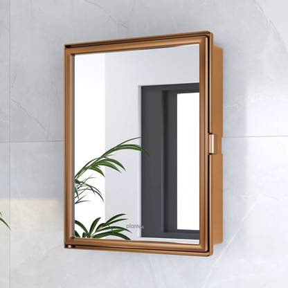 Plantex Bathroom Cabinet with Mirror/Bathroom Storage Organizer/Bathroom Shelf(14x18 In) Acrylic Wall Shelf