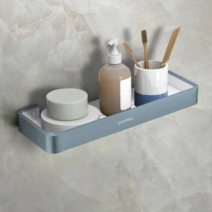 Plantex Shelf for Bathroom/Multipurpose Shelf/Rack Shelf for Home/Office-(15x5 inch) Aluminium, Acrylic Wall Shelf