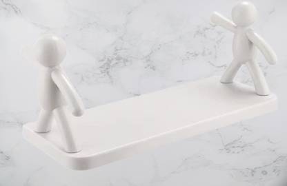 BRIZINGER Bathroom -Storage Rack Floating Wall Ledge Shelf Simple Wall Mounted Plastic Wall Shelf