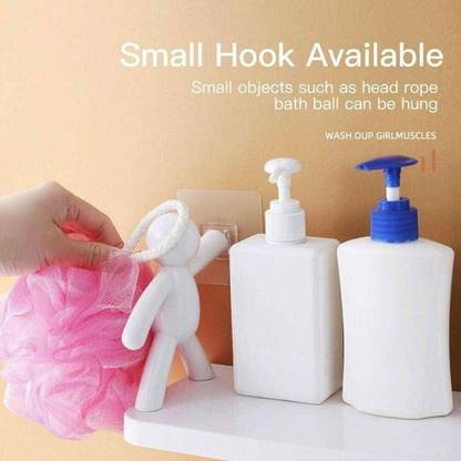 SJK Self Adhesive Multi-Purpose Wall Hanging Humanoid floating Shelf 1.2751 Plastic Wall Shelf