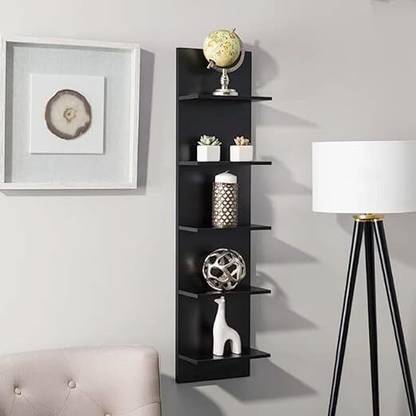 Firebees Firebees wall shelves for living room stylish wooden,Display Rack Floating Shelf MDF (मीडियम डेंसिटी फाइबर) वॉल शेल्फ