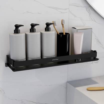 Plantex Shelf for Bathroom/Rack Shelf/Multipurpose Shelf for Bathroom/Kitchen(18x5 Inch) Stainless Steel Wall Shelf