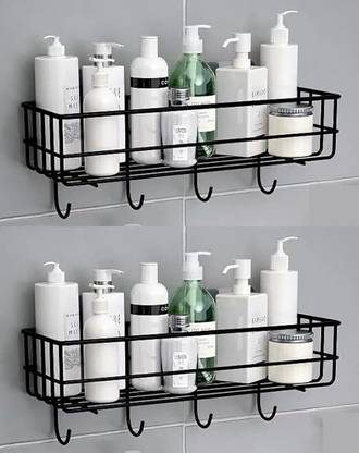 Moxstar Wall Mounted Shelf/Rack/Storage Organizer for bathroom/living Hall Iron Wall Shelf