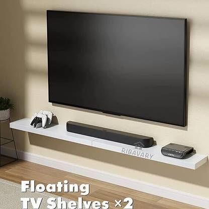 WallHeaven Wooden Wall Mounted Floating Shelves, 1 Wall Rack Shelves for Bedroom MDF (Medium Density Fiber) Wall Shelf