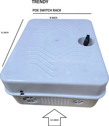Trendy HIgh Quality POE Switch Rack for dvr nvr, Poe switch Plastic Wall Shelf