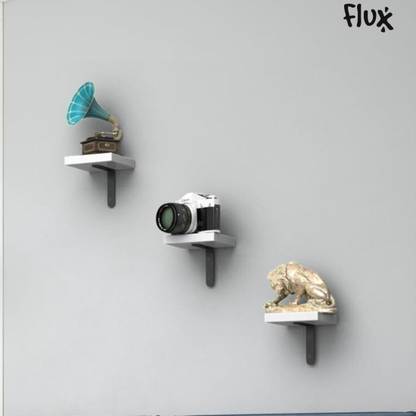 Flux Shelves for Wall Wood Shelf Decor Plant Display Collectibles Mounted Kitchen Particle Board Wall Shelf