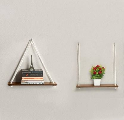 Elzys Wooden, Wooden Wall Shelf