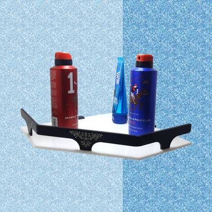 Sarvatr Acrylic Diamond Corner Shelf, Bathroom Shelves and Shelf (12 x 12 inches) Acrylic Wall Shelf