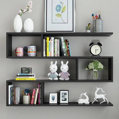 TheGoodLuck Wall Mount Floating Storage MDF (Medium Density Fiber) Wall Shelf