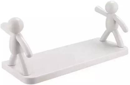 SJK Self Adhesive Multi-Purpose Wall Hanging Humanoid floating Shelf 2*0.339 Plastic Wall Shelf