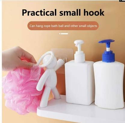 Shiv Multipurpose Wall Mount Self Adhesive Floating Shelf *2.527 Plastic Wall Shelf