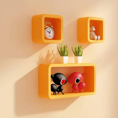 MS ENTERPRICES Wall Mount Shelf Wall Rack Floating Shelves for Home, Living Room Storage MDF (Medium Density Fiber) Wall Shelf