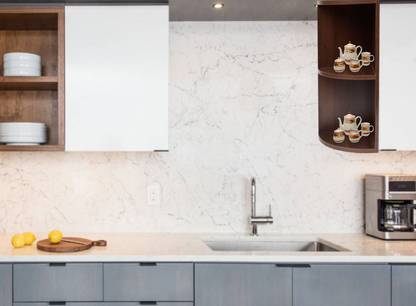 MODWUDU CORNER ROUND SHELVES CABINET | KITCHEN CABINET | CORNER SHELVES |CORNER STAND Particle Board Wall Shelf