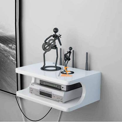 Aayat Enterprises T.V Set up Box Stand,Wifi Stand Remote Stand, Wall Shelf Wooden, MDF Wall Shelf Wooden, MDF (Medium Density Fiber) Wall Shelf