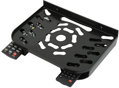 harshiv Heavy Duty Set Top Box Wall Mount Stand with Remote Holder Plastic Wall Shelf