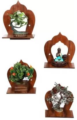 ETHNIC WALL ART WALL SALVE SETUP BOX SELF WALL MOUNTED -EWA-118 MDF (Medium Density Fiber) Wall Shelf