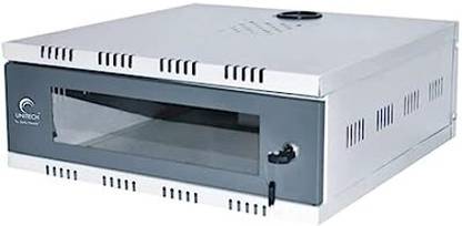 Unitech CCTV/DVR/NVR Cabinet Box/DVR Rack Wall Mount with Lock/Network Rack Stainless Steel Wall Shelf