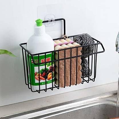 SUKHAD Bathroom Kitchen Napkin Bottle Holder Iron Wall Shelf