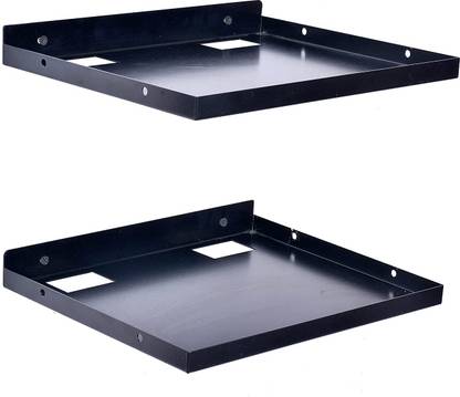 Preha Sturdy Design Wall Mount Stand/Set Top Box/WiFi Router Stand, Tray Size-11"X 9" Iron Wall Shelf