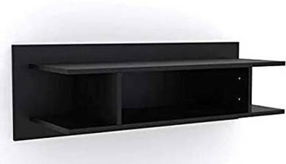 SMART SHOPPEE WALL T.V SET TOP BOX (STB) STAND WIFI STAND WOODEN WALL SHELF MDF (Medium Density Fiber) Wall Shelf