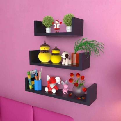 Antique Villa World Pes Floating Shelves wall mount Wooden Wall Shelf