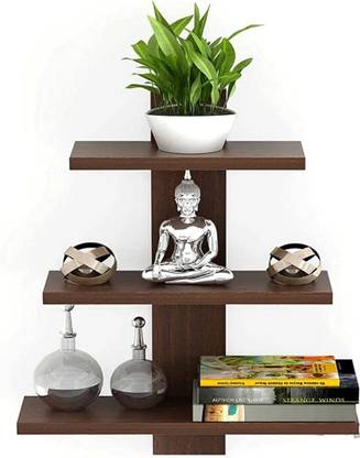 Deco India Engineered Tree Wall Shelf Wall Mount Books Wooden Wall Shelves for Home Decor MDF (Medium Density Fiber) Wall Shelf