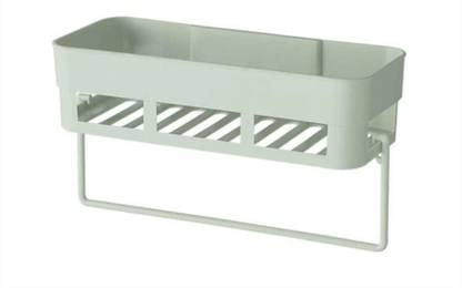 ZAP Deluxe Series Plastic Rectangular Multipurpose Wall Shelves For Bathroom Plastic Wall Shelf