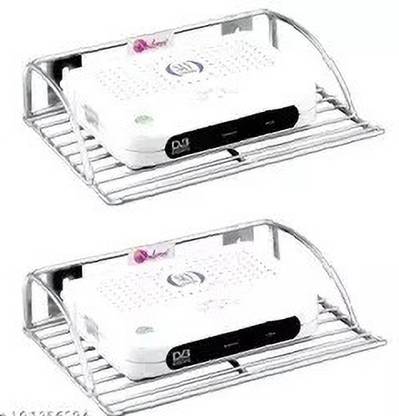 solemn Set top Box Stand Setup Box Shelves Wall Mount Router Stand Stainless Steel Wall Shelf