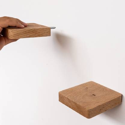 Baksh Bros floating plant shelf Wooden Wall Shelf