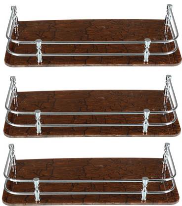 STIMULUS Acrylic Wall Mount Bathroom Shelf Size-6x15 set of 3 pcs Acrylic Wall Shelf
