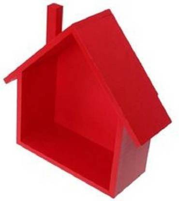 classiconline Hut Shape Wooden Wall Shelf