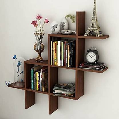 Extend Crafts Wall Mounted Home decor Hanging Book Rack/ MDF (Medium Density Fiber) Wooden Wall Shelf