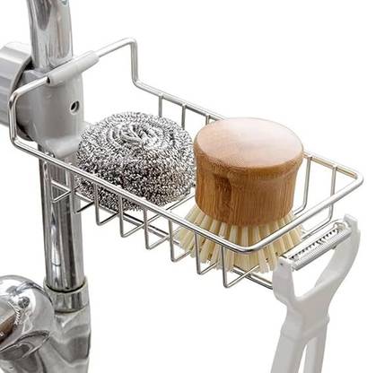 romj Stainless Steel Adjusting Multifunctional Over Kitchen Sink Caddy Clamp