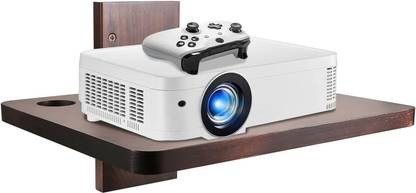 carpentray Floating Projector Wall Mount DVD Shelf Wooden Floating Wooden Wall Shelf