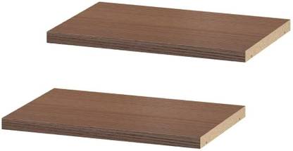 IKEA Digital Shoppy Extra Shelf, Brown ash Veneer, 36x26 cm (14x10) (Pack of 2) Wooden Wall Shelf