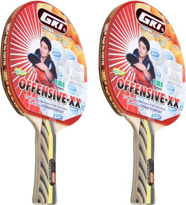 GKI Offensive XX New Computerised Printed Cover TT Racquet By One Shot Retail Multicolor Table Tennis Racquet