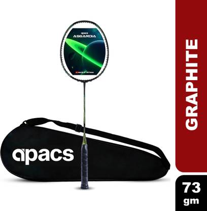 apacs Asgardia Lite (73G, 35 LBS) Black, Green Unstrung Badminton Racquet