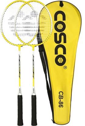 COSCO CB 86 Sports Yellow Strung Badminton Racquet