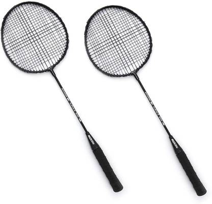 MegaPlay Badminton SPO Racket Set of 2 PC COMBO SET Red, Black Unstrung Badminton Racquet