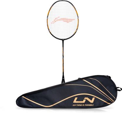 LI-NING Turbo 99 Black, Gold Strung Badminton Racquet