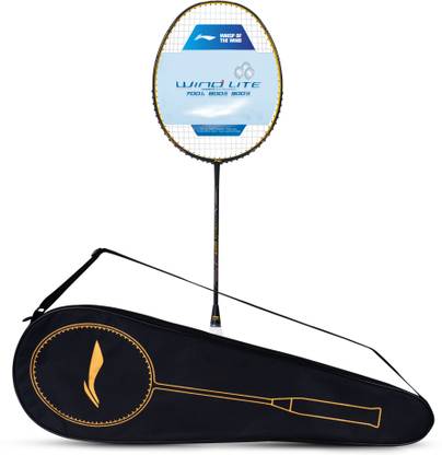 LI-NING Wind Lite 900 II Black, Gold Strung Badminton Racquet