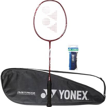 YONEX Combo of 2, 1 Astrox Lite 45i Badminton Racket, 1 Towel Grip Red Strung Badminton Racquet