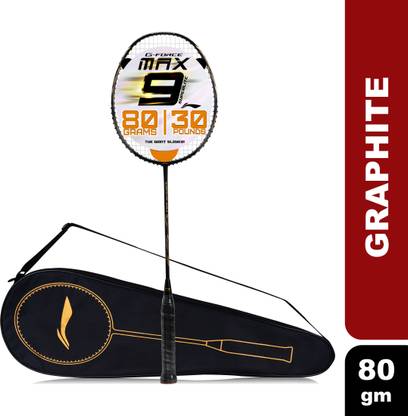 LI-NING G-Force Superlite Max 9 Black, Gold Strung Badminton Racquet
