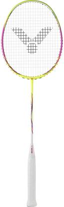 VICTOR Aura speed Yellow, Pink Unstrung Badminton Racquet