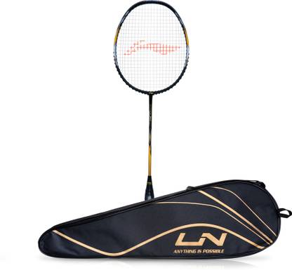 LI-NING G-Force 3900 Superlite Black, Gold Strung Badminton Racquet