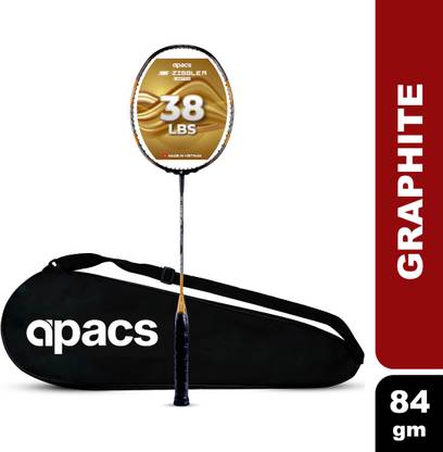 apacs Z-Ziggler Limited Edition (38 LBS) Black, Gold Unstrung Badminton Racquet