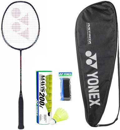 YONEX Astrox Lite 37i Badminton Racket with Mavis 200i Shuttle And Towel Grip Multicolor Unstrung Badminton Racquet