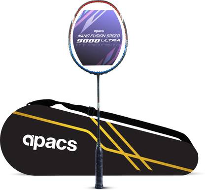 apacs Nano Fusion Speed 9000 Ultra Red Unstrung Badminton Racquet
